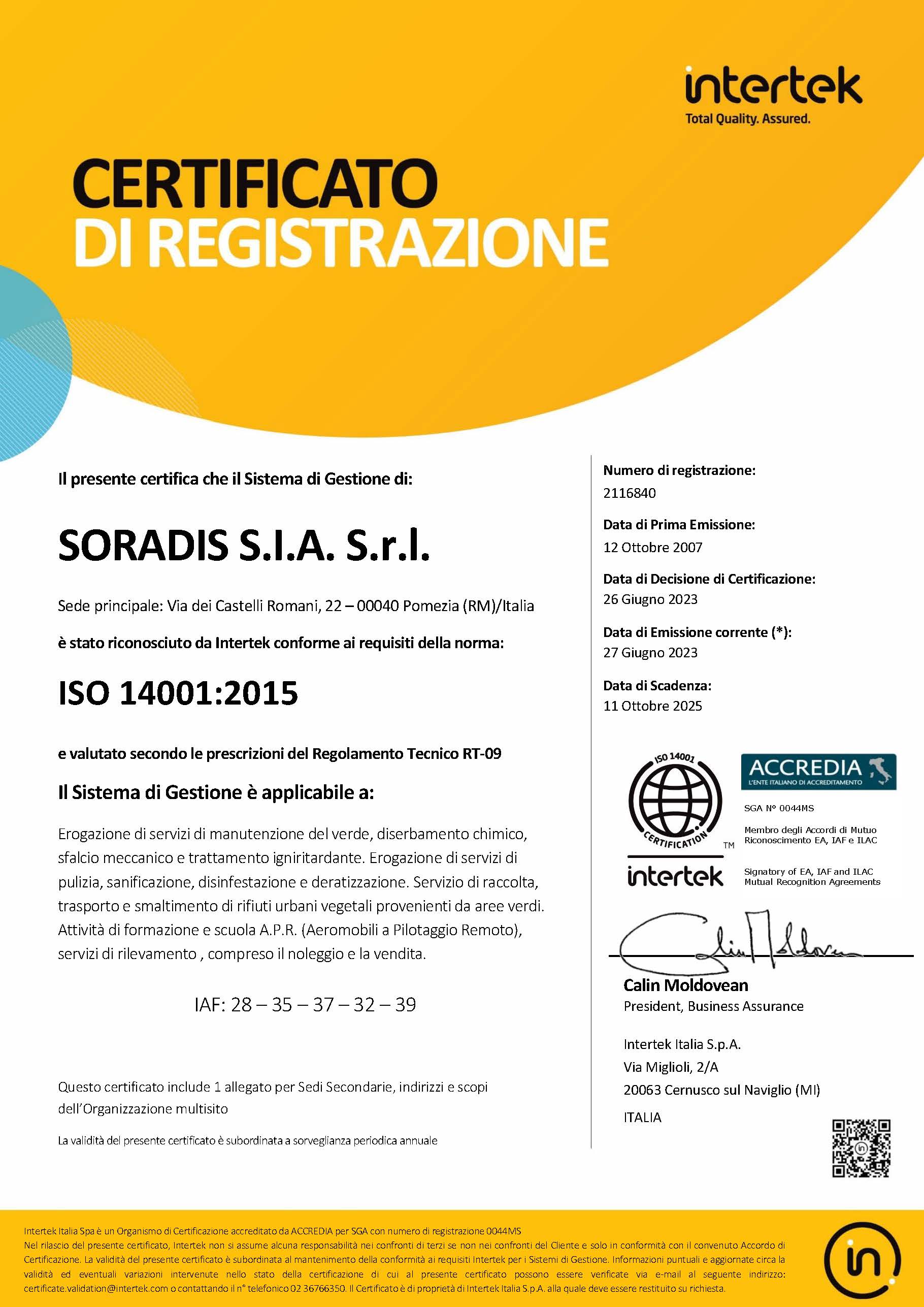 UNI ISO 14001:2015